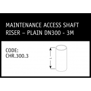 Marley Redi Civil Infrastructure Maintenance Access Shaft Riser Plain DN300-3M - CHR300.3